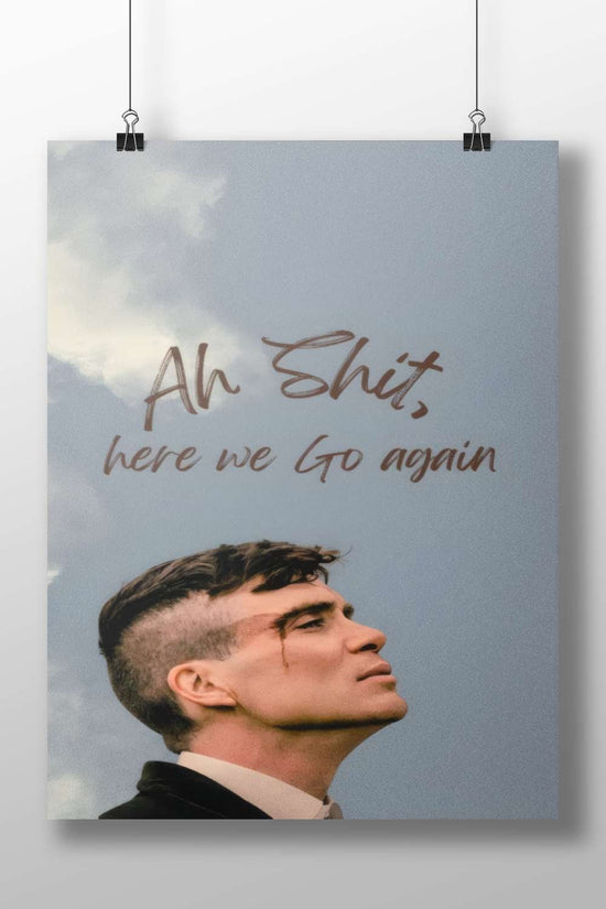 Tommy Shelby from Peaky Blinders Main Subject: Tommy Shelby from Peaky Blinders Matte BoizzBoard rigid print — Series wall