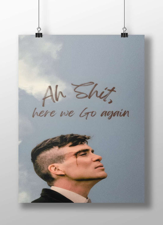 Tommy Shelby from Peaky Blinders Main Subject: Tommy Shelby from Peaky Blinders Matte BoizzBoard rigid print — Series wall