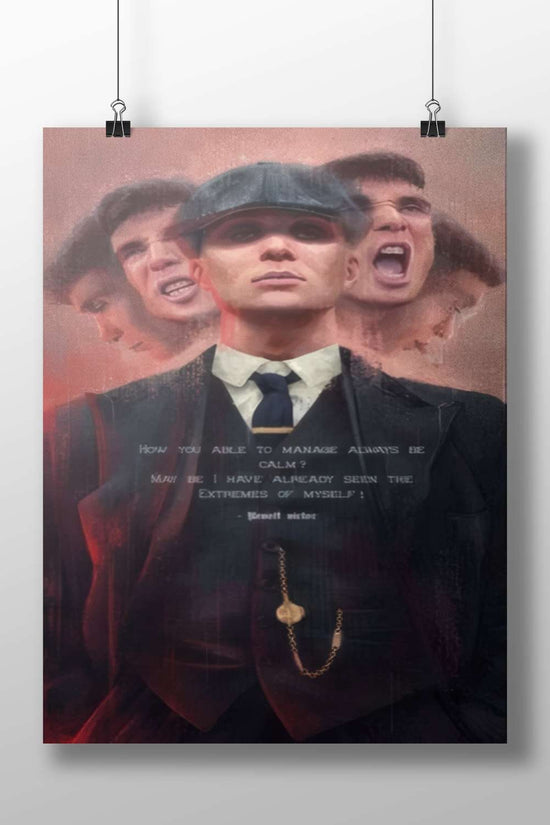 Thomas Shelby from Peaky Blinders Main Subject: Thomas Shelby from Peaky Blinders Matte BoizzBoard rigid print — Series wall