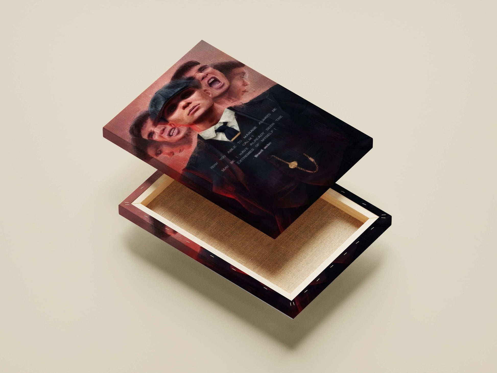 Thomas Shelby from Peaky Blinders Main Subject: Thomas Shelby from Peaky Blinders Canvas wall art — Series wall art India |