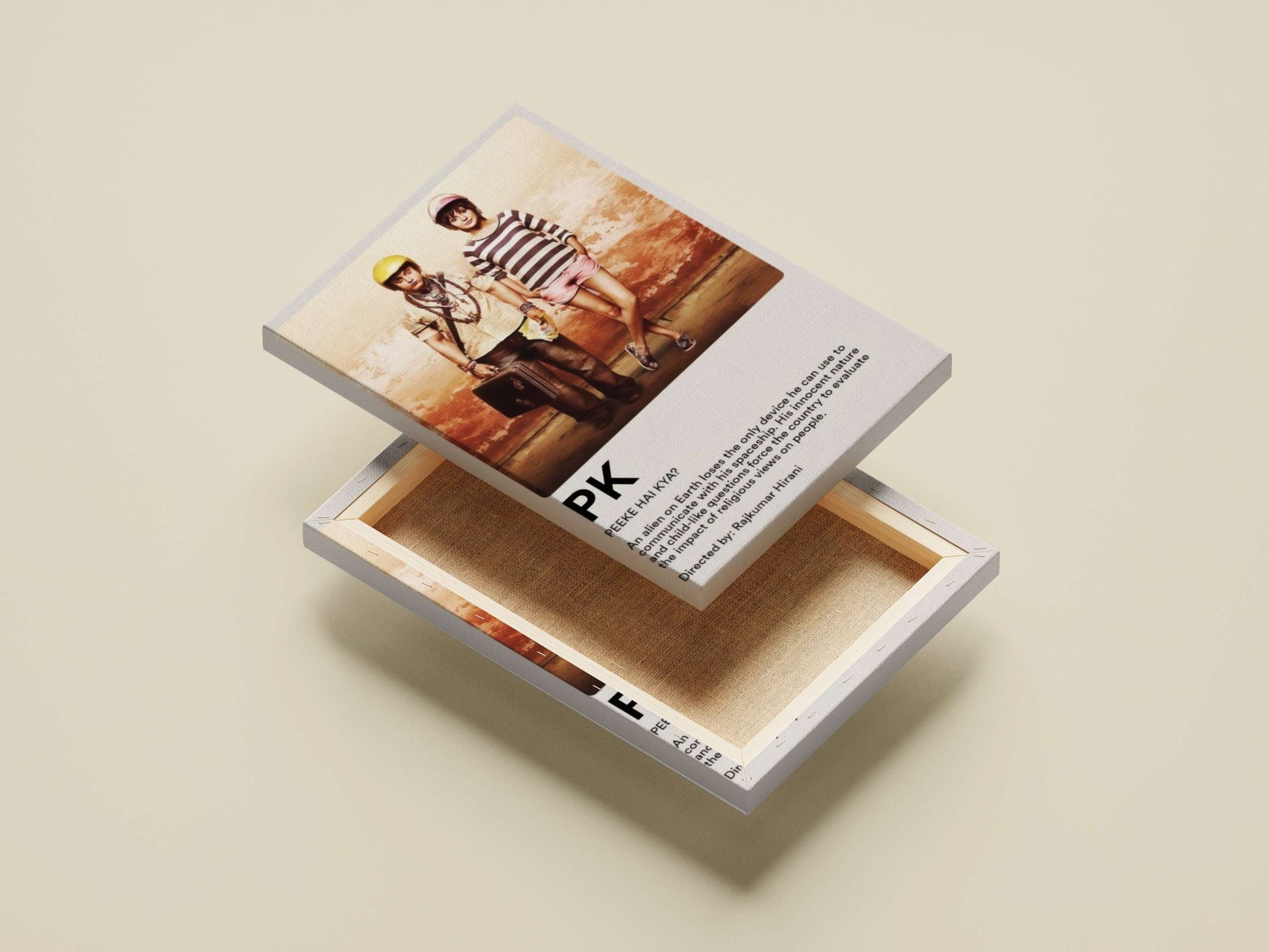 PK (the alien character from the Indian film 'PK') Main Subject: PK (the alien character from the Indian film 'PK') Canvas