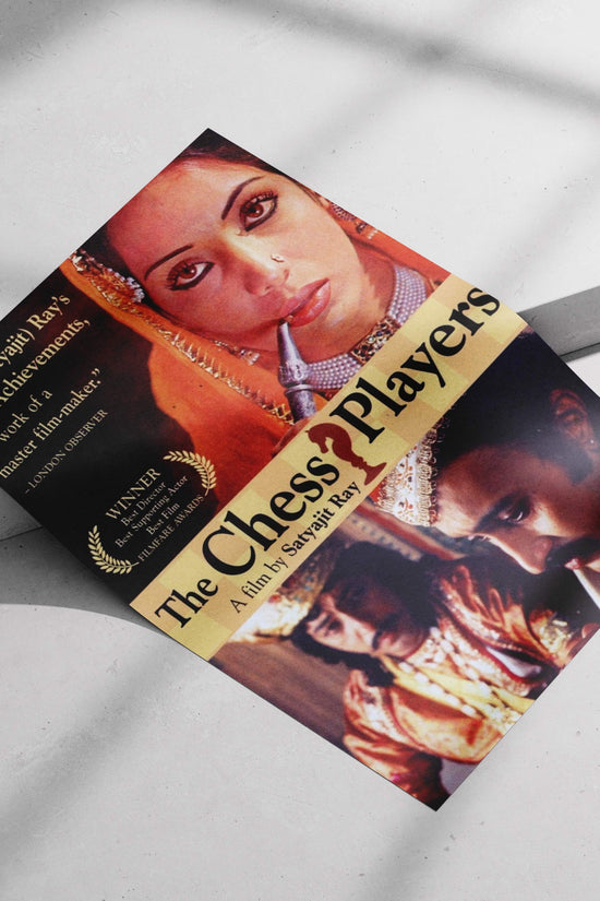 The Chess Players (1977) The Chess Players 1977 Satyajit Ray Vintage Royal Court Poster –