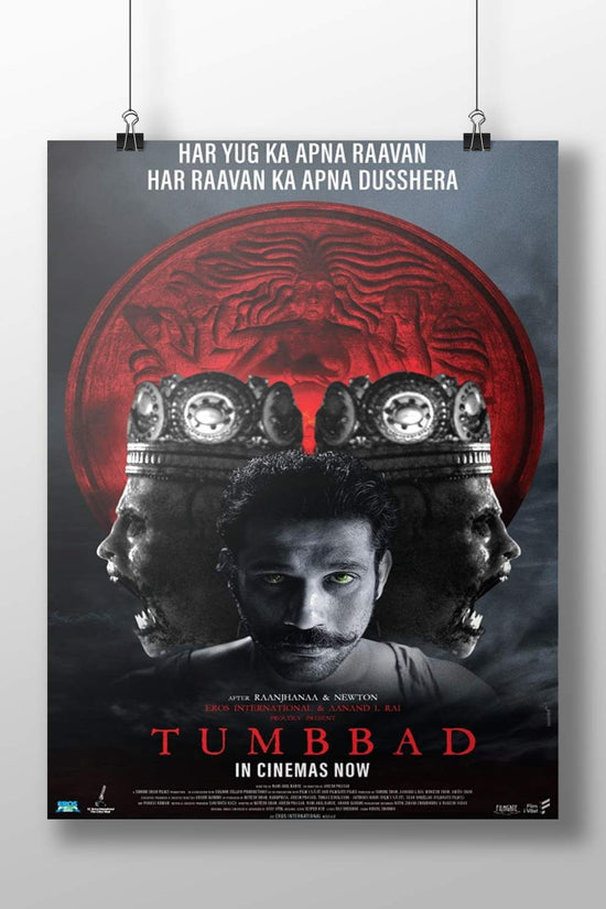 Raavan Three-Headed Crown Mystic Poster – Tumbbad Mythological Wall Art