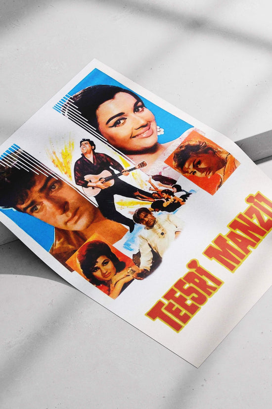 [Rajesh Khanna, Dimple Kapadia] Teesri Manzil 70S Romantic Vintage Rajesh Khanna & Dimple Kapadia Wall