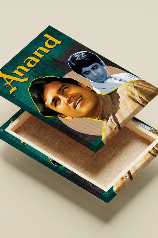 Anand Geometric Joyful Bollywood Love Story – Rajesh Khanna Vintage Masterpiece Poster