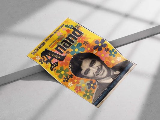 Rajesh Khanna, Sumita Sanyal, Amitabh Bachchan Amitabh Bachchan As Anand 70S Retro Floral Pop Art