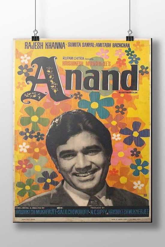 Rajesh Khanna, Sumita Sanyal, Amitabh Bachchan Amitabh Bachchan As Anand 70S Retro Floral Pop Art