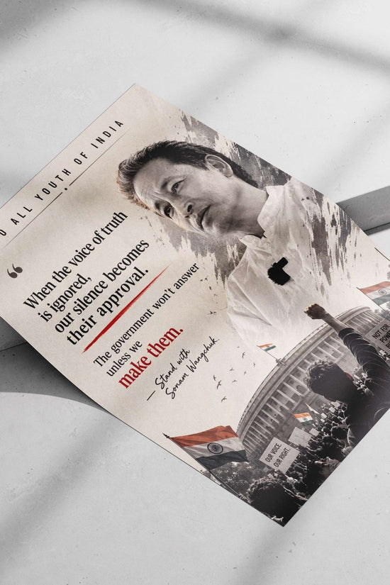 Sonam Wangchuk Main Subject: Sonam Wangchuk Matte poster print — Bollywood wall art India | PosterBoizz