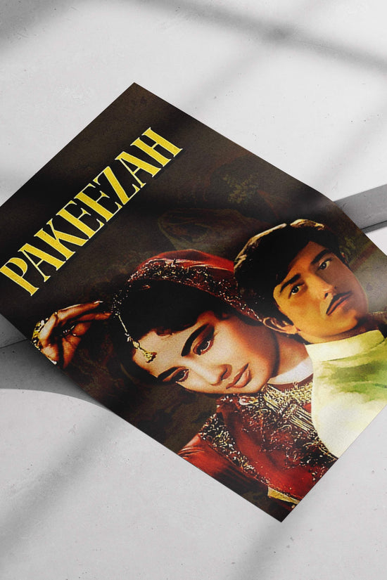Meena Kumari (as Rani Pakeezah), Mohammad Ali (as the male lead) Pakeezah 1972 Golden Romance