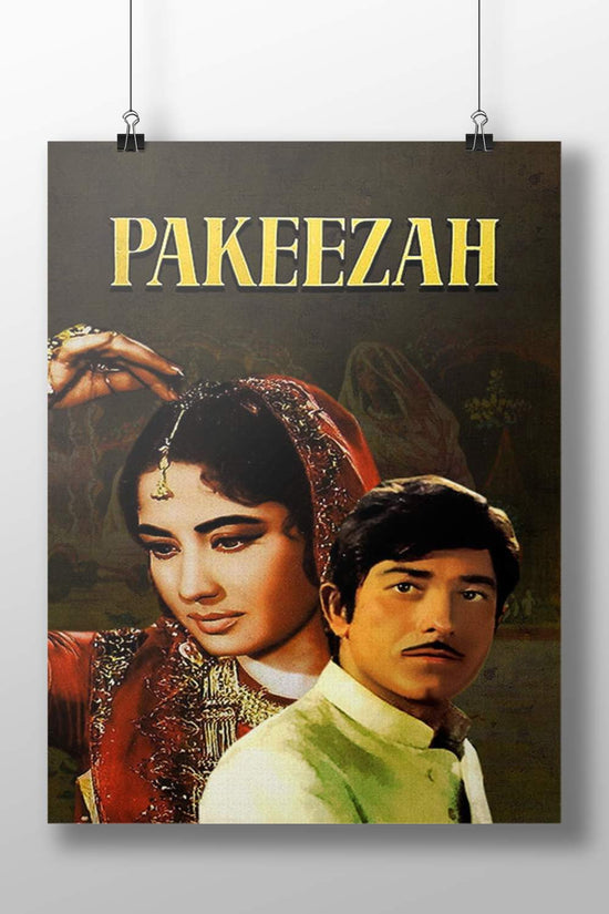 Meena Kumari (as Rani Pakeezah), Mohammad Ali (as the male lead) Pakeezah 1972 Golden Romance