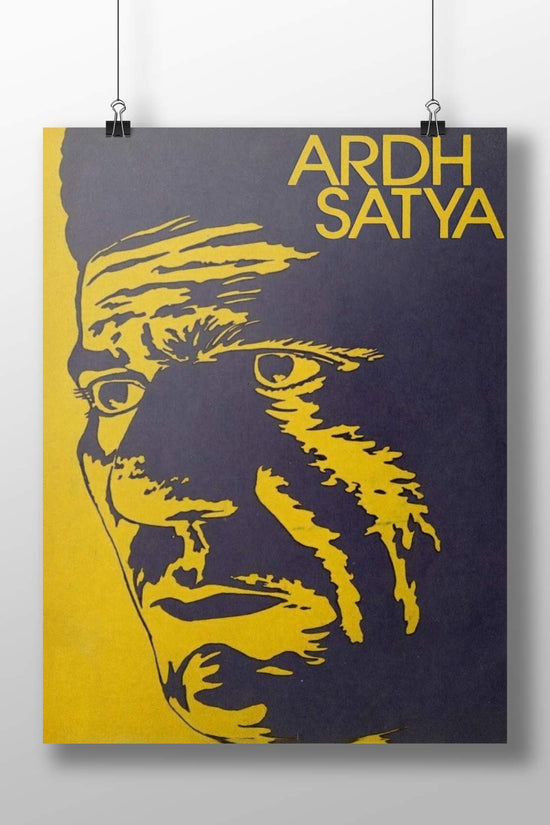 Prakash (Naseeruddin Shah) Prakash From Ardha Satya Stylized Graphic Art Poster – Naseeruddin Shah Vintage