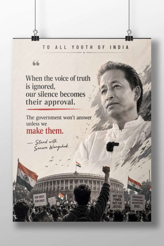 Sonam Wangchuk Main Subject: Sonam Wangchuk Matte BoizzBoard rigid print — Bollywood wall art India | PosterBoizz
