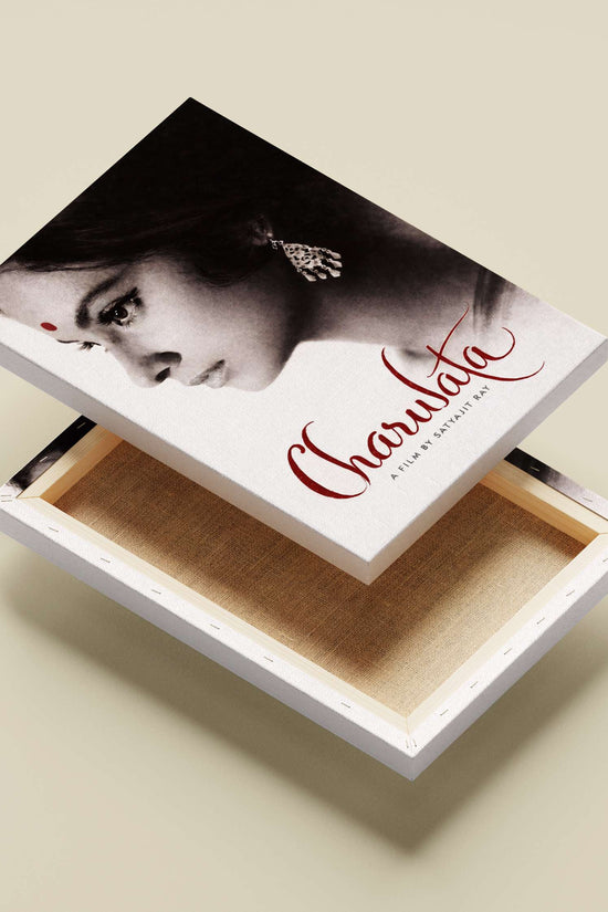 Suchitra Sen as Charulata Charulata 1964 Minimalist B&W Poster – Suchitra Sen'S Serene Wall Art