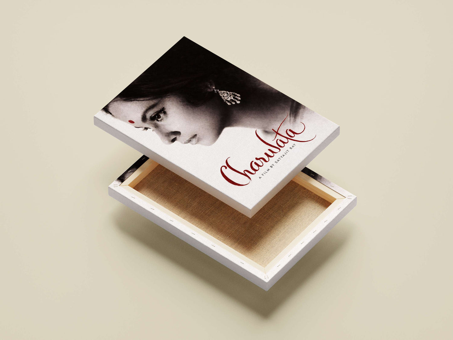 Suchitra Sen as Charulata Charulata 1964 Minimalist B&W Poster – Suchitra Sen'S Serene Wall Art