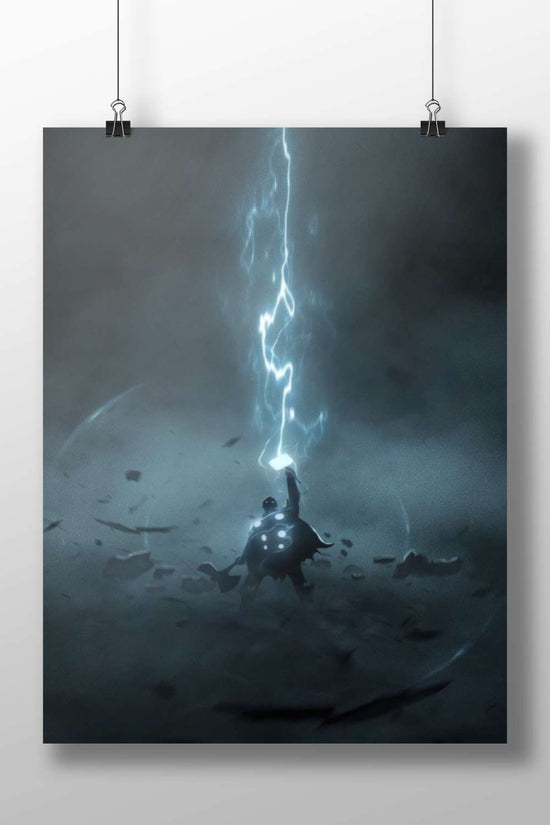Thor (Marvel Comics) Main Subject: Thor (Marvel Comics) Matte BoizzBoard rigid print — Superhero wall art India | PosterBoizz