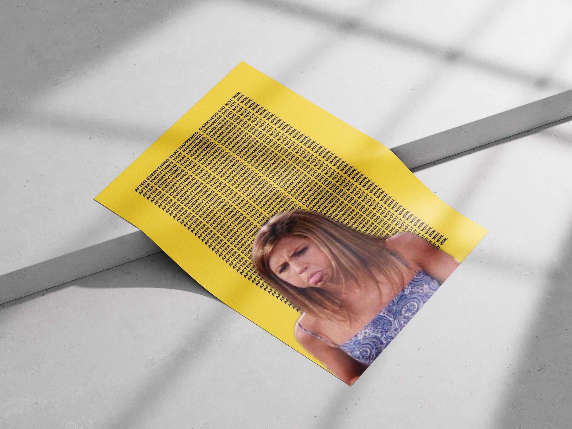 Jennifer Aniston Main Subject: Jennifer Aniston Matte poster print — Hollywood wall art India | PosterBoizz