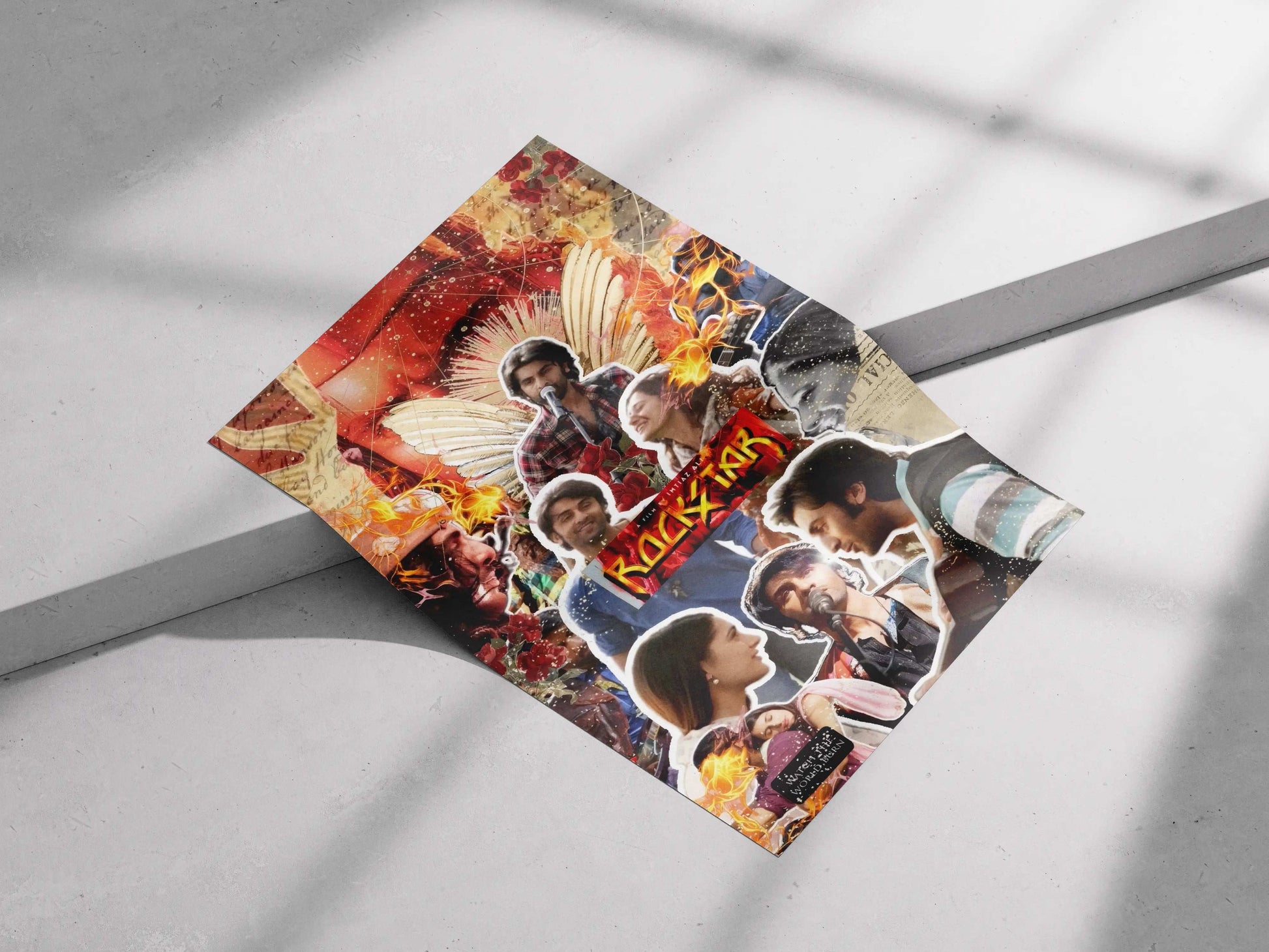 Rockstar Collage Poster – Jordan's Rise, Pain, and Passion | Ranbir Kapoor Tribute Art