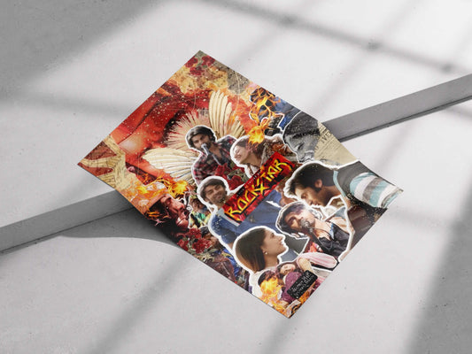 Rockstar Collage Poster – Jordan's Rise, Pain, and Passion | Ranbir Kapoor Tribute Art