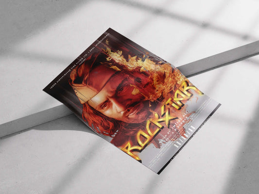 Rockstar Illustrated Poster – The Fire Within Jordan | Tribute to Imtiaz Ali's Classic