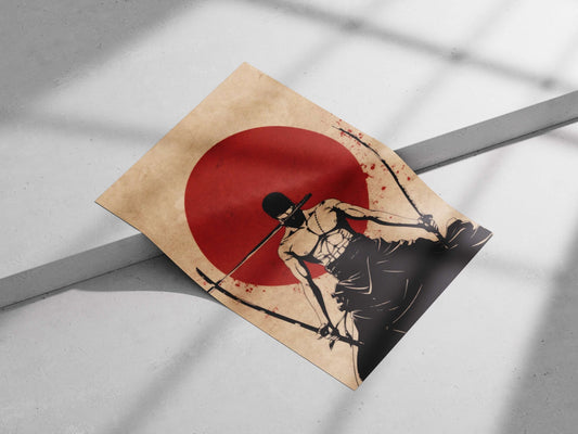 Ninja Scroll (anime franchise) Hanzo The Raven - Ninja Scroll Poster