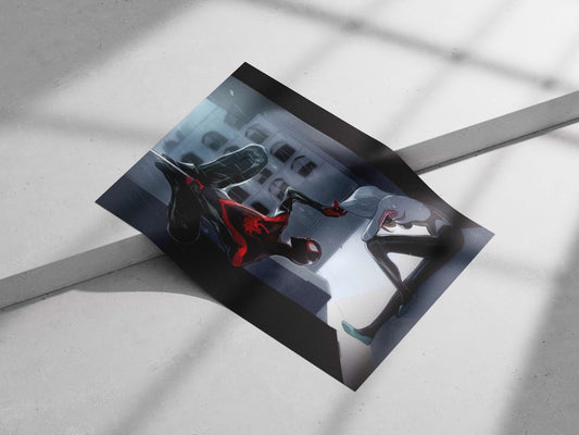 Spider-Man (Marvel Comics franchise) Main Subject: Spider-Man (Marvel Comics franchise) Matte poster print — Superhero wall