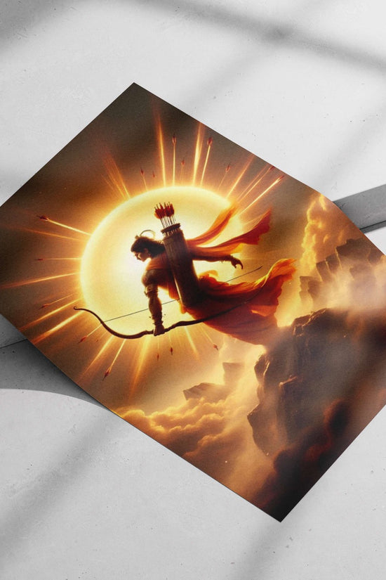 Lord Rama (Hindu deity from the Ramayana) Main Subject: Lord Rama (Hindu deity from the Ramayana) Matte poster print —