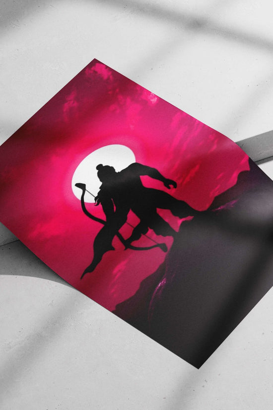 Lord Rama Main Subject: Lord Rama Matte poster print — Sanatan wall art India | PosterBoizz