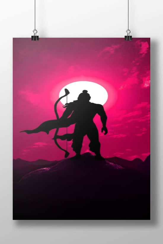 Lord Rama Main Subject: Lord Rama Matte BoizzBoard rigid print — Sanatan wall art India | PosterBoizz