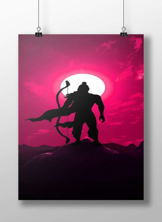 Lord Rama Main Subject: Lord Rama Matte BoizzBoard rigid print — Sanatan wall art India | PosterBoizz