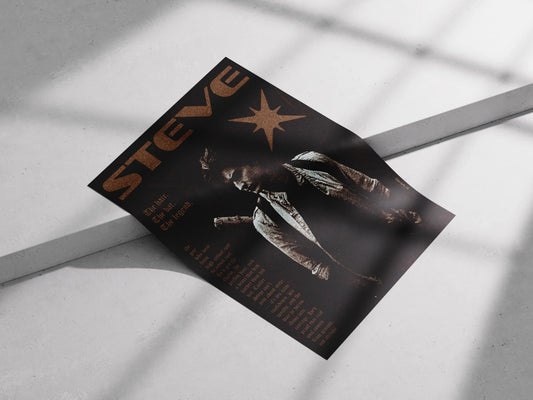 STEVE HARRINGTON - "The Hair. The Bat. The Legend." Retro Art Print