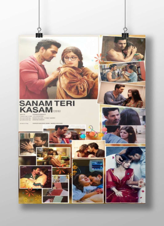 Sanam Teri Kasam (2016) Main Subject: Sanam Teri Kasam (2016) Matte BoizzBoard rigid print — Bollywood wall art India |
