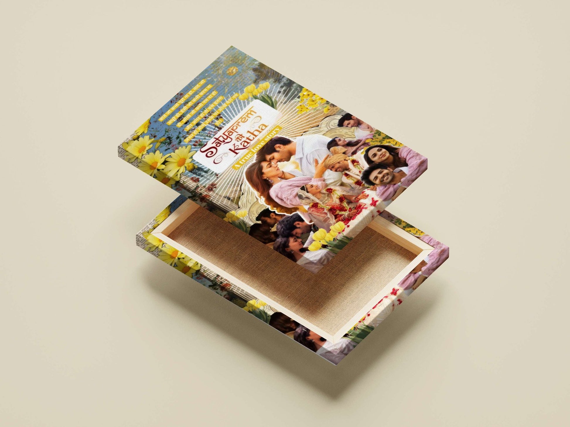 Satyaprem Ki Katha (Hindi film title) Main Subject: Satyaprem Ki Katha (Hindi film title) Canvas wall art — Bollywood wall