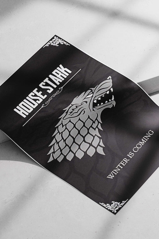 House Stark (Game of Thrones franchise) Main Subject: House Stark (Game of Thrones franchise) Matte poster print — Series