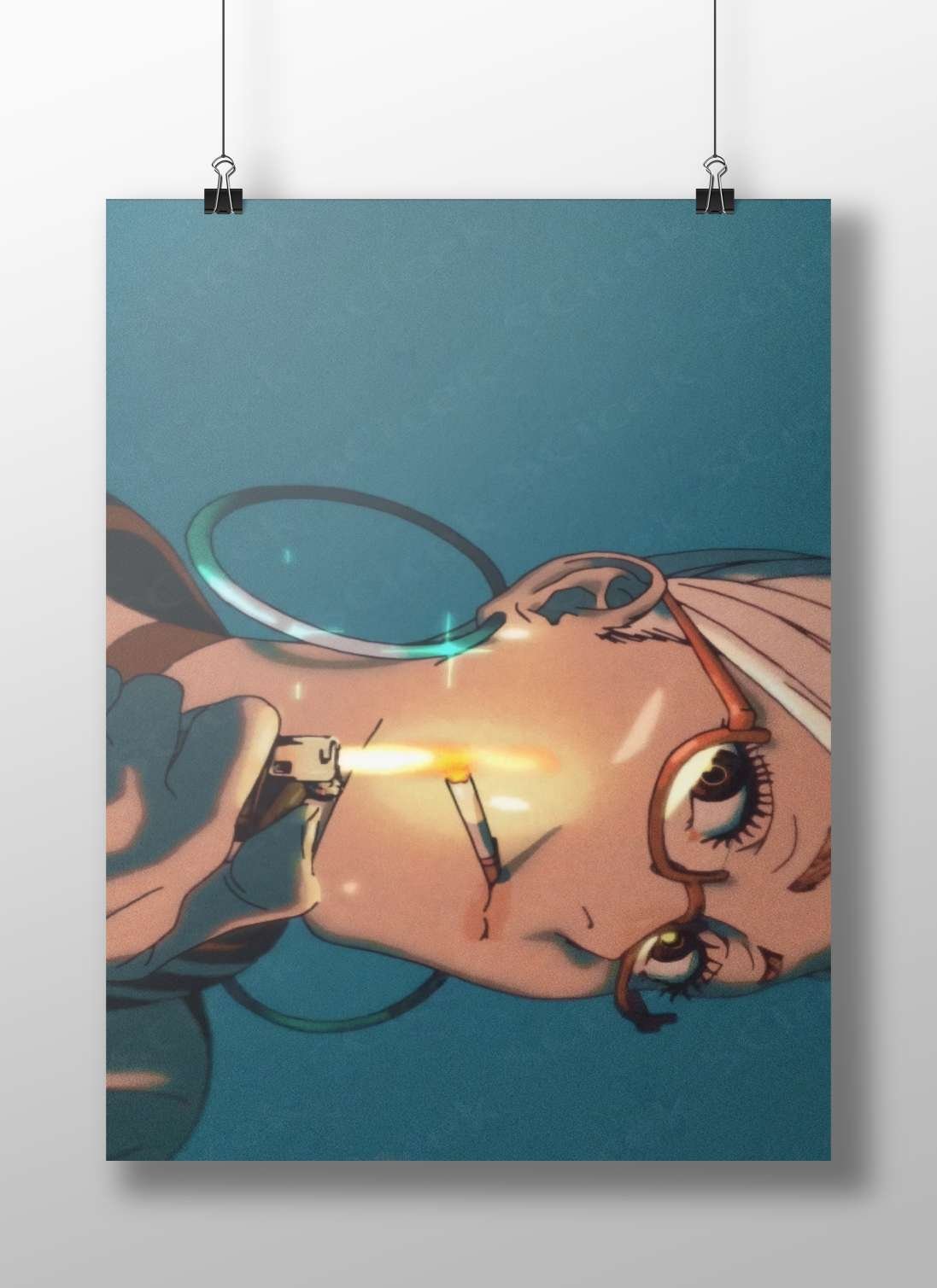 Character from Berserk franchise Main Subject: Character from Berserk franchise Matte BoizzBoard rigid print — Anime wall