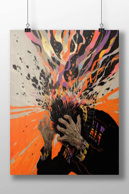 Human Figure Modern Digital Pop Art Matte BoizzBoard rigid print — Art wall art India | PosterBoizz