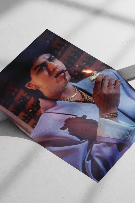 Shah Rukh Khan Dtph Confidence Vintage Film Still Poster – Bollywood Iconic Wall Art
