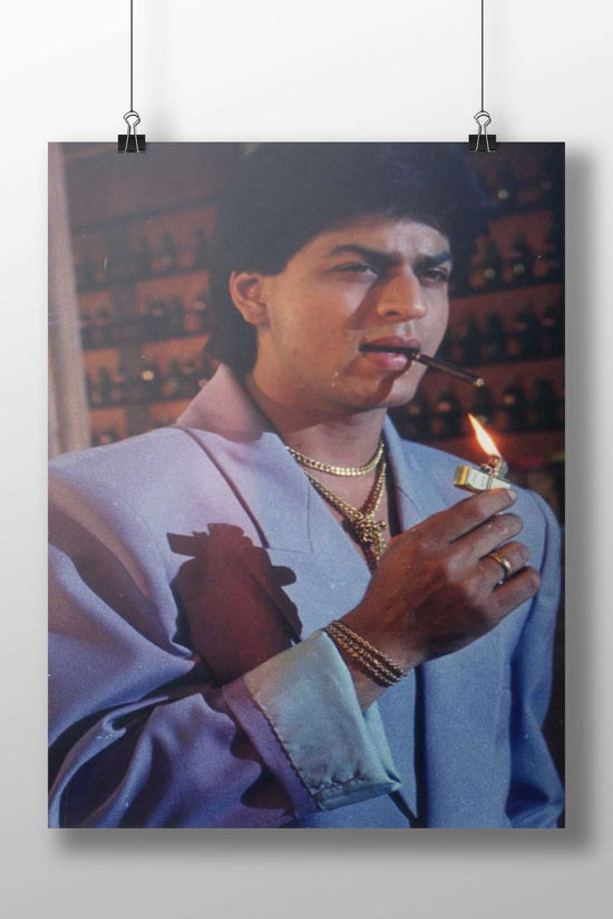 Shah Rukh Khan Dtph Confidence Vintage Film Still Poster – Bollywood Iconic Wall Art