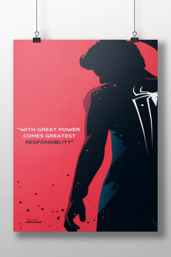 Spider-Man (Marvel Comics) Main Subject: Spider-Man (Marvel Comics) Matte BoizzBoard rigid print — Superhero wall art India