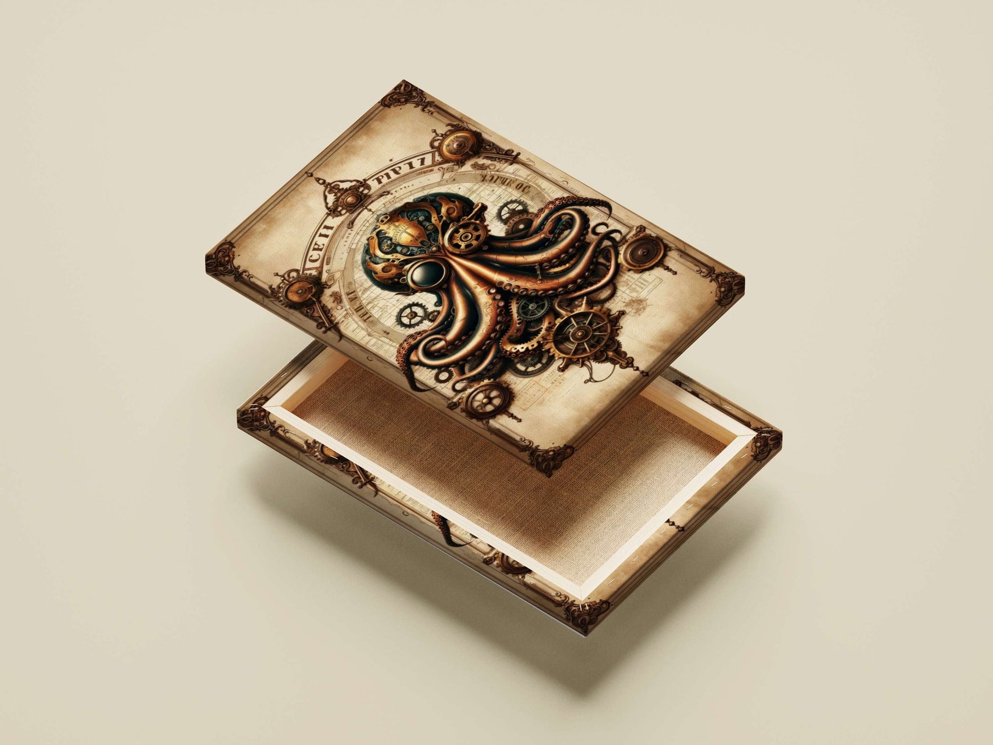 Mechanical Octopus Main Subject: Mechanical Octopus Canvas wall art — Art wall art India | PosterBoizz