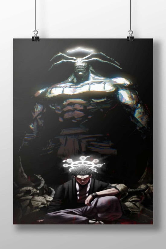 Demon King (antagonist) and Kenshiro (protagonist) from the manga/anime franchise *Fist of the North Star* Main Subject: