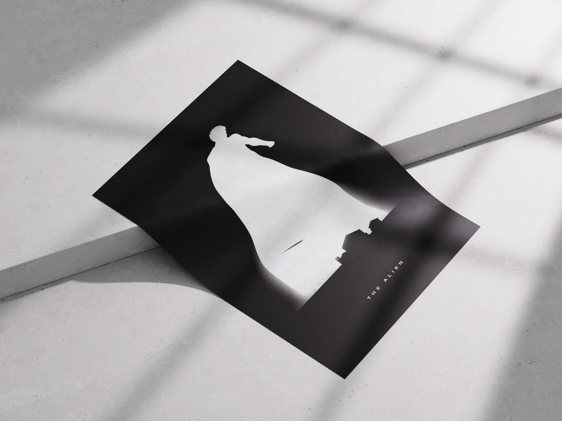 Superman "The Alien" Minimalist Art Poster - Kryptonian Origin & Clark Kent Tribute Print