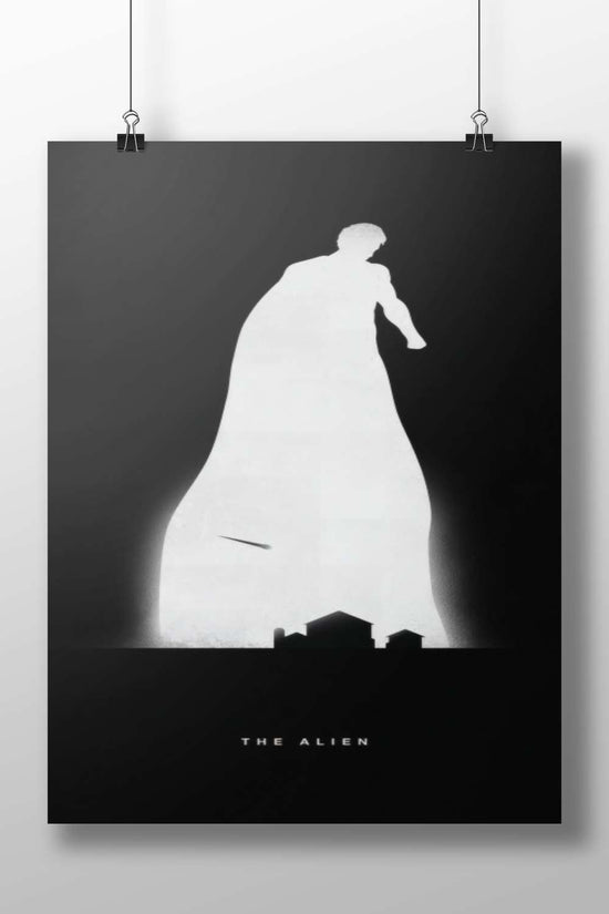 The Alien Main Subject: The Alien Matte BoizzBoard rigid print — Art wall art India | PosterBoizz