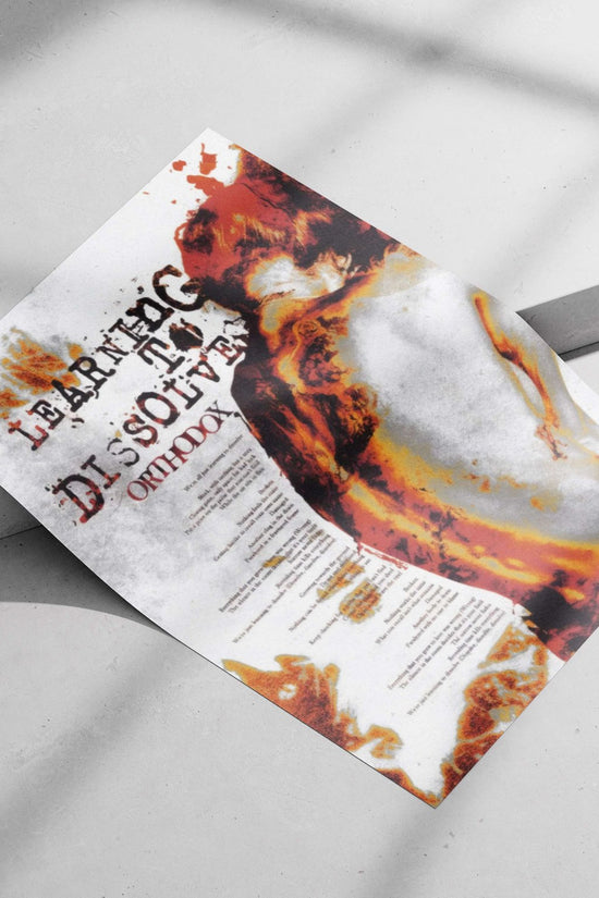 LEARNING TO DISSOLVE ORTHODOX Main Subject: LEARNING TO DISSOLVE ORTHODOX Matte poster print — Art wall art India |