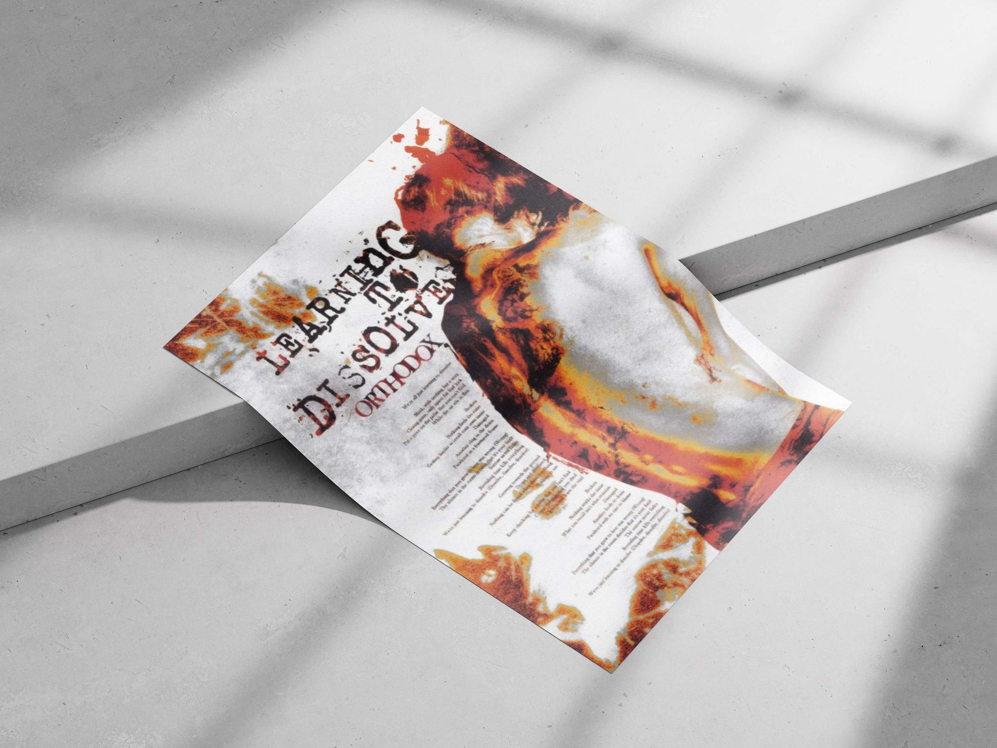 LEARNING TO DISSOLVE ORTHODOX Main Subject: LEARNING TO DISSOLVE ORTHODOX Matte poster print — Art wall art India |