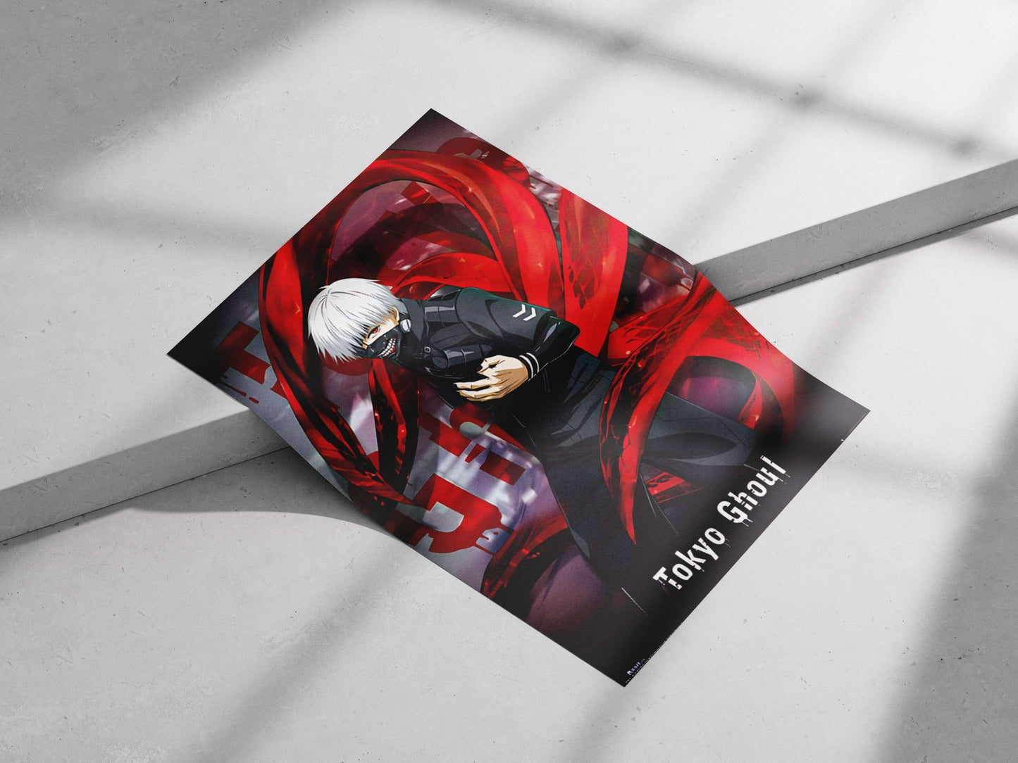 Tokyo Ghoul (anime franchise) Main Subject: Tokyo Ghoul (anime franchise) Matte poster print — Anime wall art India |