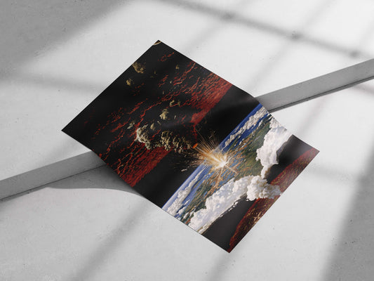Nuclear explosion Main Subject: Nuclear explosion Matte poster print — Art wall art India | PosterBoizz