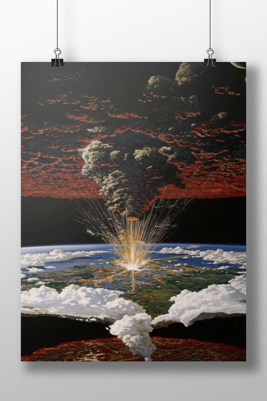 Nuclear explosion Main Subject: Nuclear explosion Matte BoizzBoard rigid print — Art wall art India | PosterBoizz