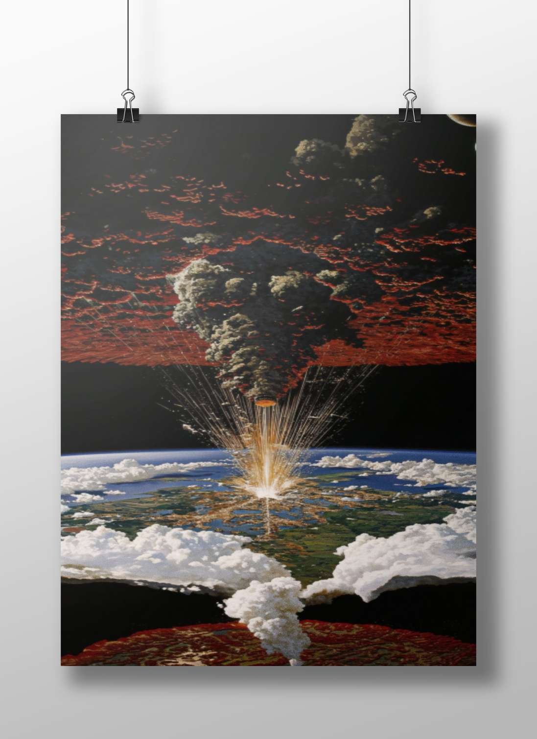 Nuclear explosion Main Subject: Nuclear explosion Matte BoizzBoard rigid print — Art wall art India | PosterBoizz
