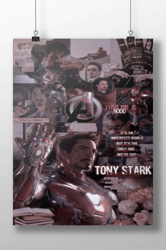 Tony Stark (Marvel's Avengers franchise) Main Subject: Tony Stark (Marvel's Avengers franchise) Matte BoizzBoard rigid print