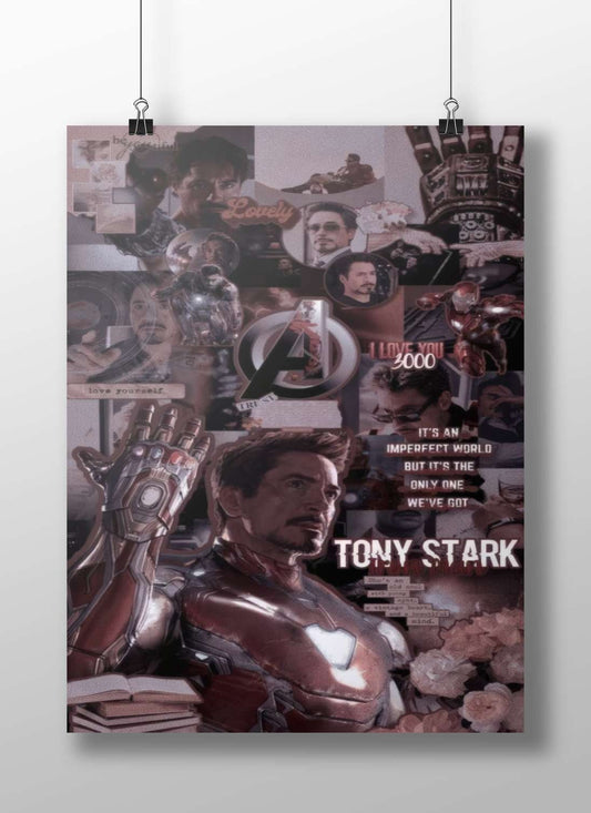 Tony Stark (Marvel's Avengers franchise) Main Subject: Tony Stark (Marvel's Avengers franchise) Matte BoizzBoard rigid print